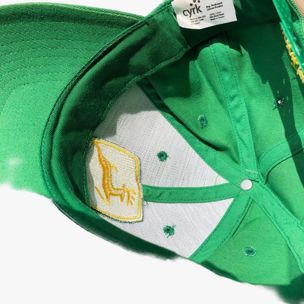 Cyrk John Deere Cap Green Embroidered Logo Adjustable HeadBand - Picture 9 of 10